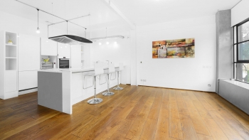White Modern Luxury Kitchen - Food Photo Video Shoot Location Space Hire