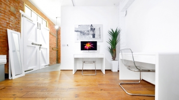 Film Photo Shoot Space Warehouse Studio Hire London - Home Office Exposed Bricks