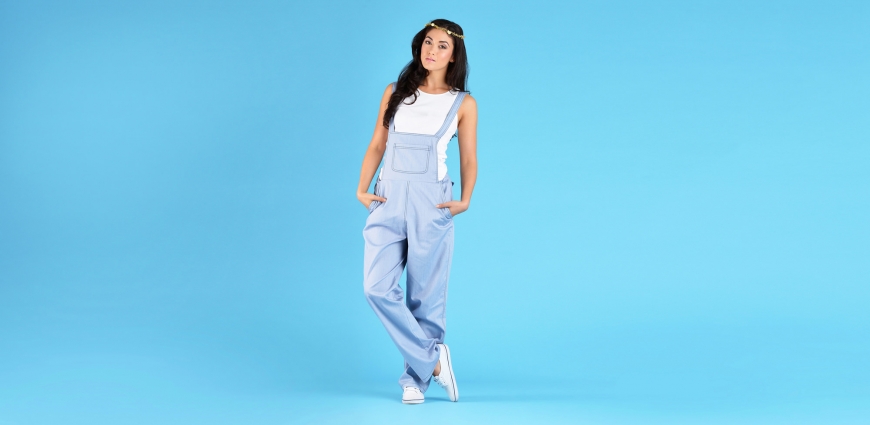 Blue Dungaree Lookbook Photography